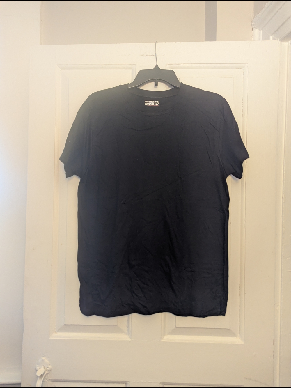 Three (3) Everyday Black Crew Neck T-Shirts - Frontier Supply